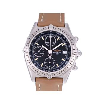 Montre d'occasion BREITLING Chronomat homme automatique bracelet cuir cresus