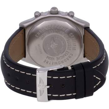 Montre d'occasion BREITLING Chronomat Blackbird homme automatique bracelet cuir cresus