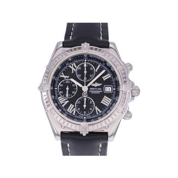 Montre d'occasion BREITLING Crosswind Chronographe homme automatique bracelet cuir cresus
