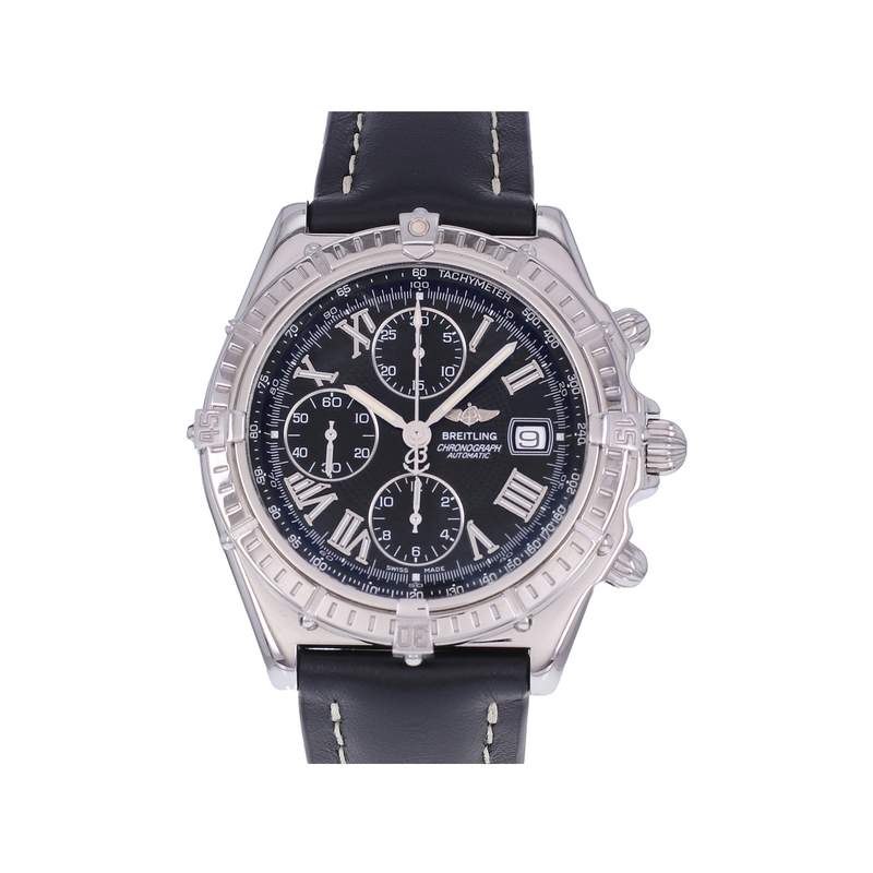 Montre d'occasion BREITLING Crosswind Chronographe homme automatique bracelet cuir cresus - vue 1