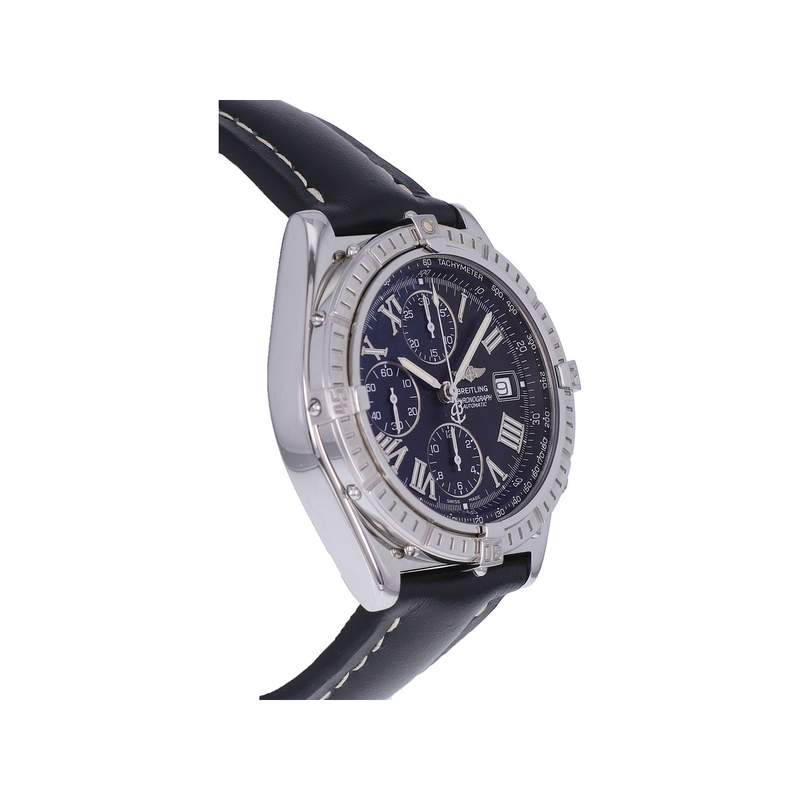 Montre d'occasion BREITLING Crosswind Chronographe homme automatique bracelet cuir cresus - vue 2