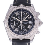 Montre d'occasion BREITLING Crosswind Chronographe homme automatique bracelet cuir cresus - vue D1