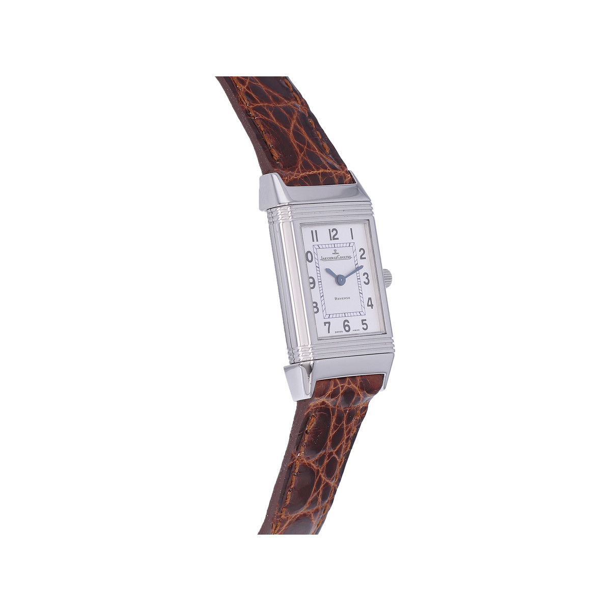 Montre d'occasion JAEGER LECOULTRE Reverso Lady femme quartz bracelet cuir cresus - vue 2