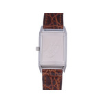 Montre d'occasion JAEGER LECOULTRE Reverso Lady femme quartz bracelet cuir cresus - vue D2