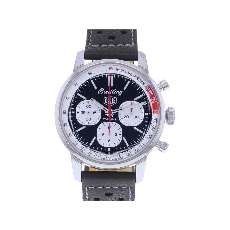 Montre d'occasion BREITLING Top Time Limited Edition 'Deus' homme mouvement automatique certifié (cosc) bracelet cuir d'origine - vue 1