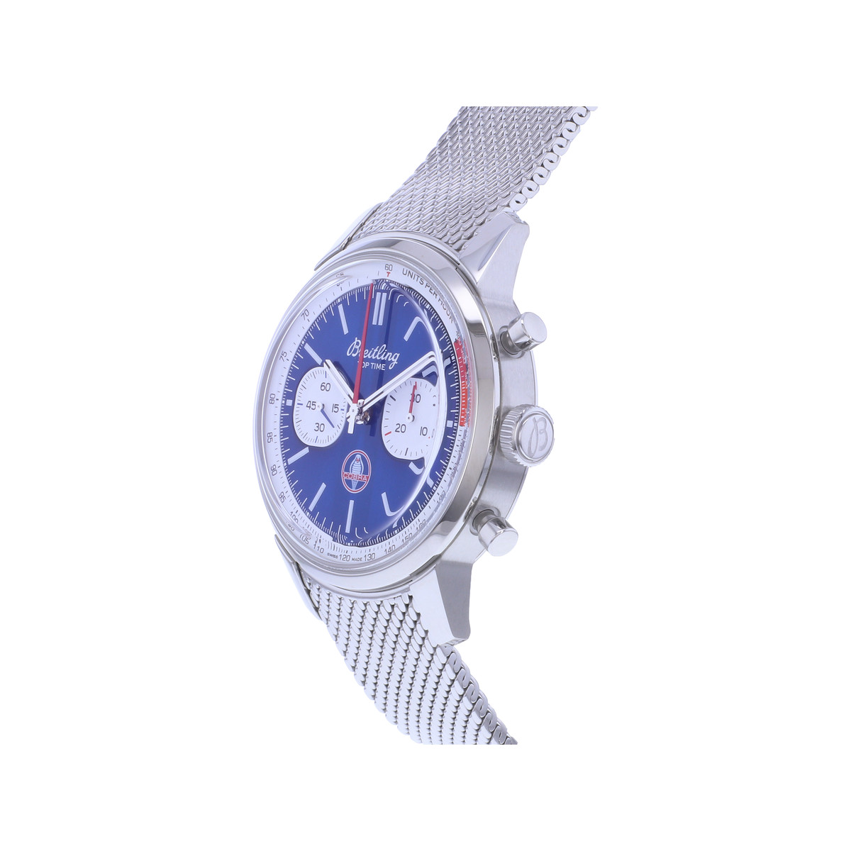 Montre d'occasion BREITLING Top Time Limited Edition Shelby Cobra homme mouvement automatique certifié (cosc) bracelet acier - vue D2