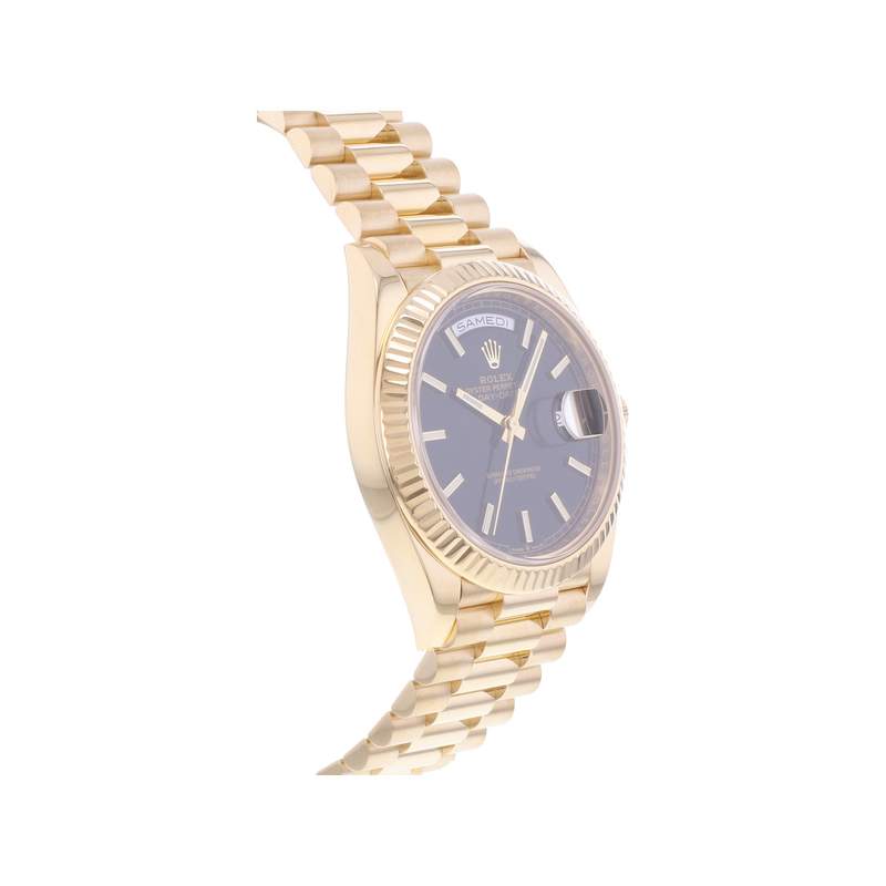 Montre d'occasion ROLEX Day-Date Or jaune homme mouvement automatique certifié (cosc) bracelet or jaune 750/000 - vue 2