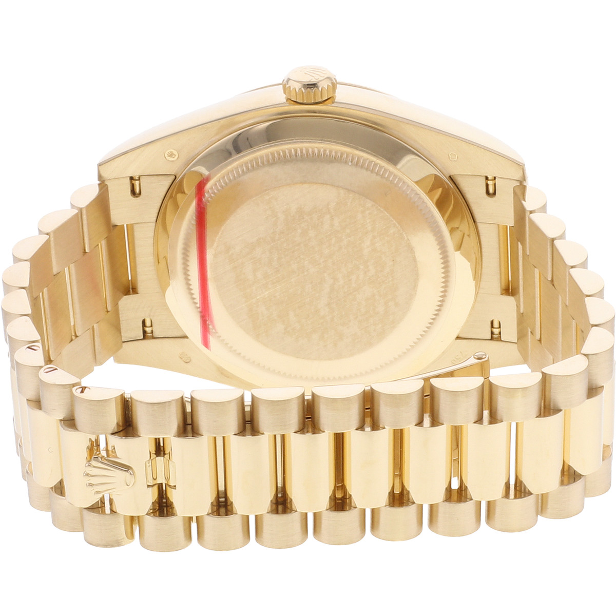 Montre d'occasion ROLEX Day-Date Or jaune homme mouvement automatique certifié (cosc) bracelet or jaune 750/000 - vue 3