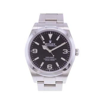 Montre d'occasion ROLEX Explorer I 39 homme mouvement automatique certifié (cosc) bracelet acier