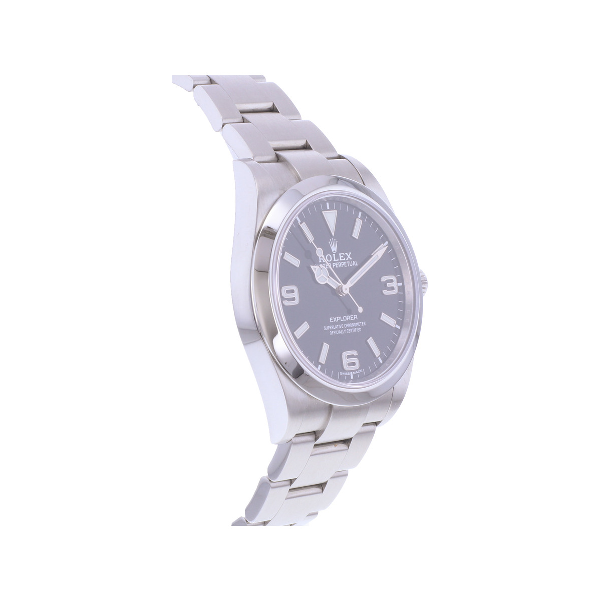 Montre d'occasion ROLEX Explorer I 39 homme mouvement automatique certifié (cosc) bracelet acier - vue 2