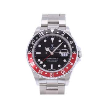 Montre d'occasion ROLEX GMT-Master II homme mouvement automatique certifié (cosc) bracelet acier