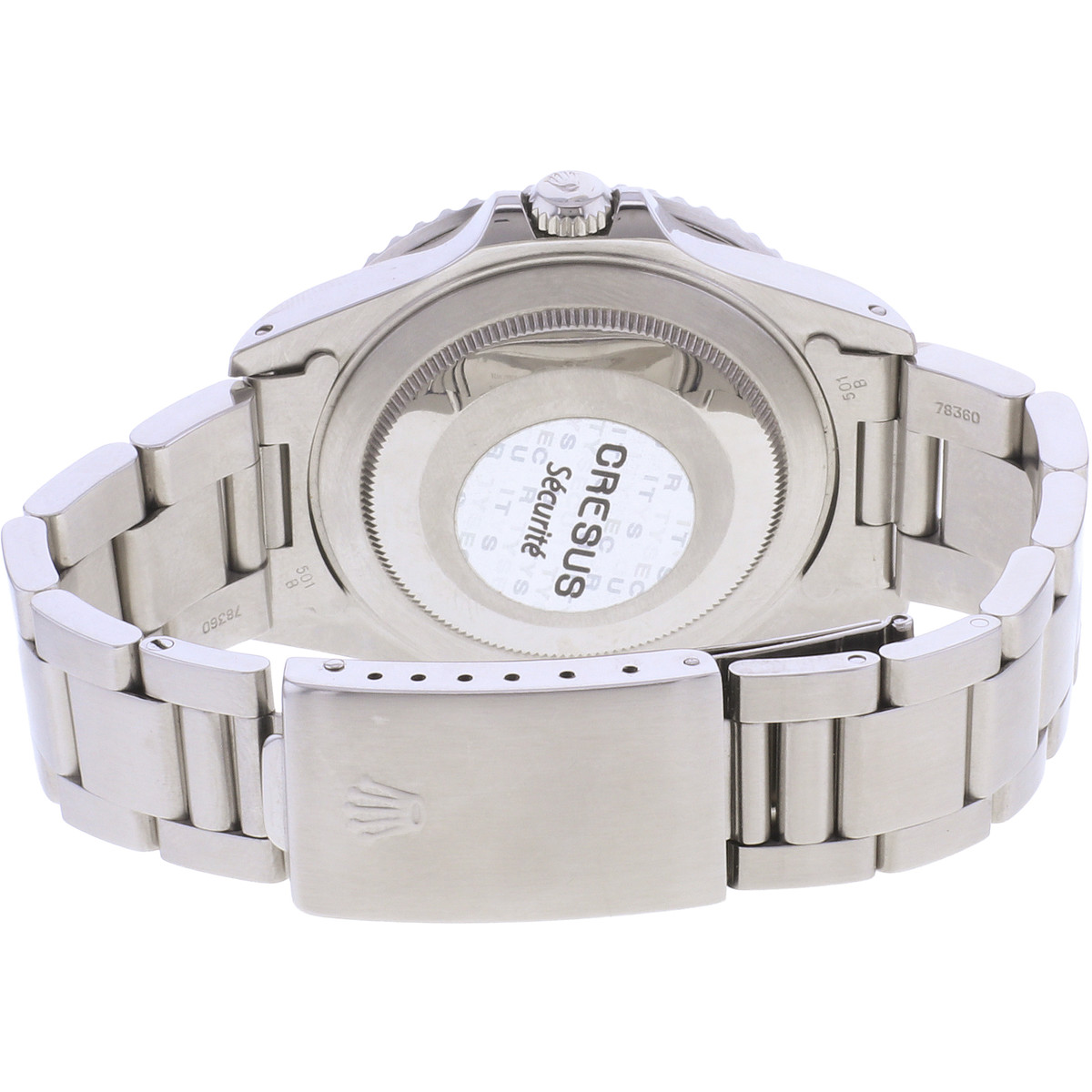 Montre d'occasion ROLEX GMT-Master II homme mouvement automatique certifié (cosc) bracelet acier - vue 3