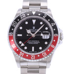 Montre d'occasion ROLEX GMT-Master II homme mouvement automatique certifié (cosc) bracelet acier - vue D1