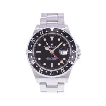 Montre d'occasion ROLEX GMT-Master II homme mouvement automatique certifié (cosc) bracelet acier