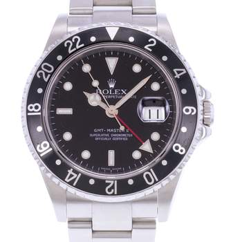 Montre d'occasion ROLEX GMT-Master II homme mouvement automatique certifié (cosc) bracelet acier