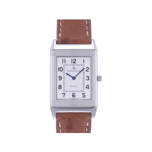 Montre d'occasion JAEGER LECOULTRE Reverso Classique mixte quartz bracelet cuir cresus