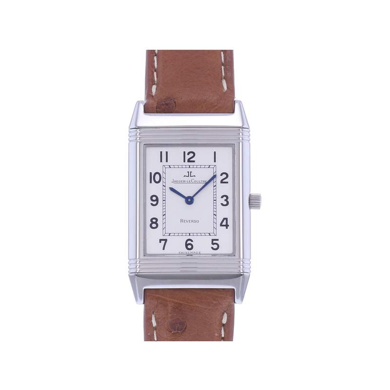 Montre d'occasion JAEGER LECOULTRE Reverso Classique mixte quartz bracelet cuir cresus - vue 1