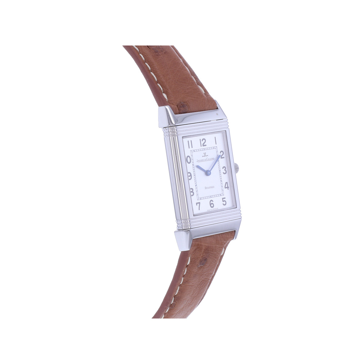 Montre d'occasion JAEGER LECOULTRE Reverso Classique mixte quartz bracelet cuir cresus - vue 2