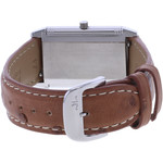 Montre d'occasion JAEGER LECOULTRE Reverso Classique mixte quartz bracelet cuir cresus - vue 3