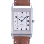 Montre d'occasion JAEGER LECOULTRE Reverso Classique mixte quartz bracelet cuir cresus - vue D1