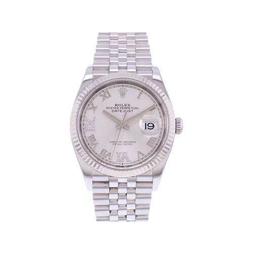 Montre d'occasion ROLEX DateJust 36 mixte mouvement automatique certifié (cosc) bracelet acier