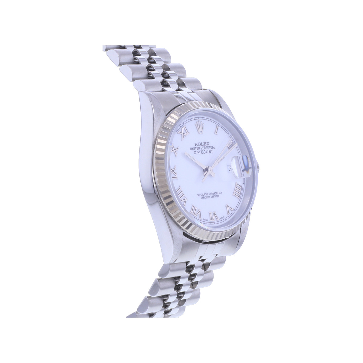 Montre d'occasion ROLEX DateJust 36 homme mouvement automatique certifié (cosc) bracelet acier - vue 2