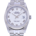 Montre d'occasion ROLEX DateJust 36 homme mouvement automatique certifié (cosc) bracelet acier - vue D1