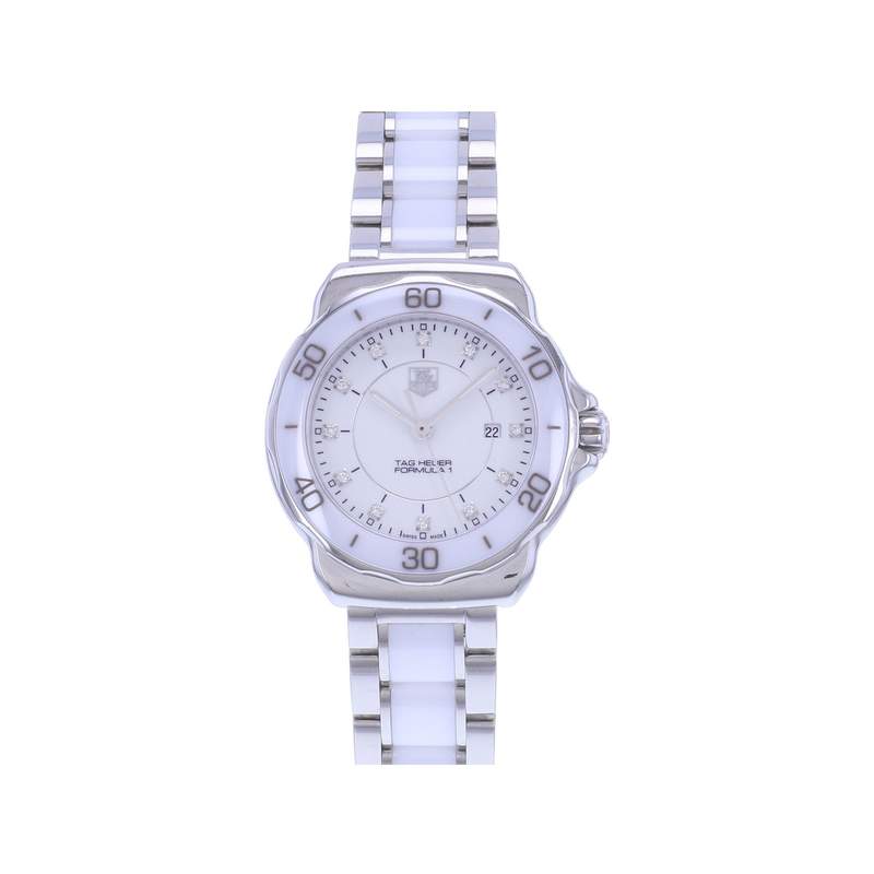Montre d'occasion TAG HEUER Formula 1 Lady Diamants femme quartz bracelet acier - vue 1