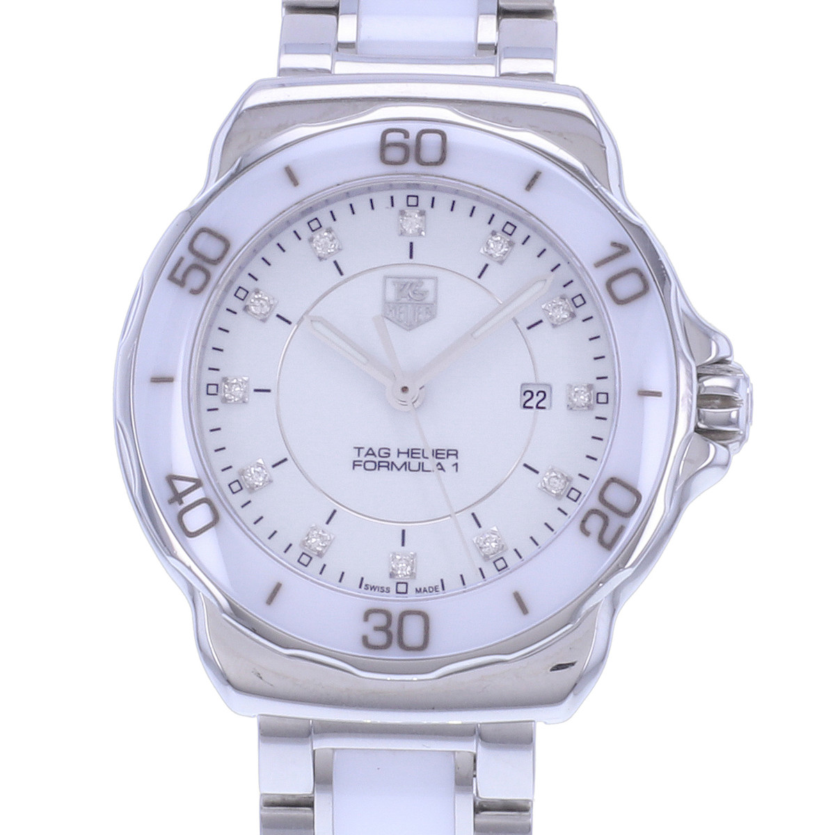 Montre d'occasion TAG HEUER Formula 1 Lady Diamants femme quartz bracelet acier - vue D1