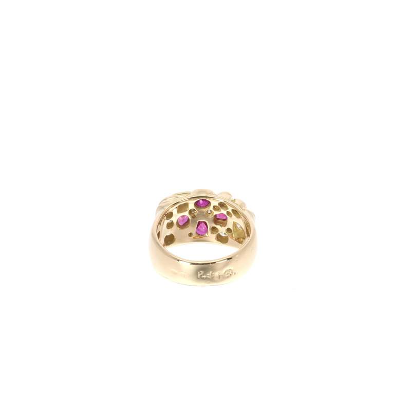 Bague d'occasion PHILIPPE TOURNAIRE Boule femme or jaune 750/1000 platine 950/1000 - vue 3