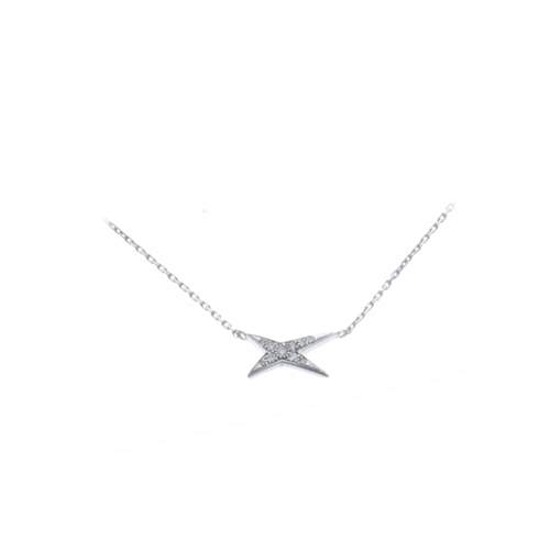 Tweedehands MAUBOUSSIN-halsketting ‘Etoiles Divines Valentin For You’ voor dames, 750/1000 witgoud