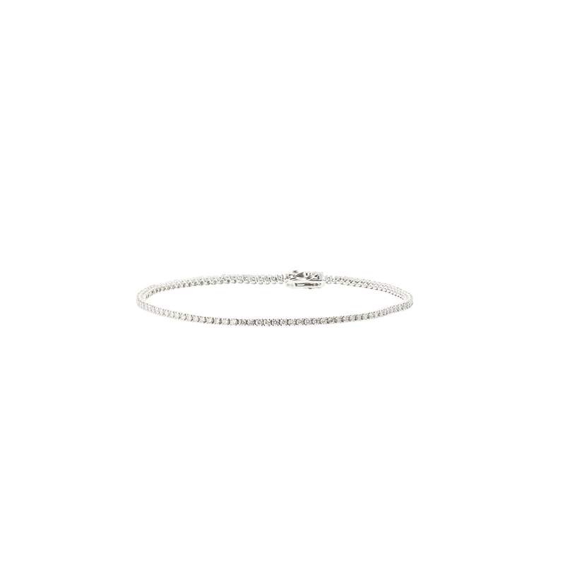 Bracelet d'occasion CRESUS Rivière 1.17 cts femme or blanc 750/1000 - vue 1