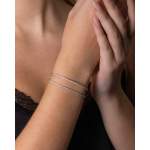 Bracelet d'occasion CRESUS Rivière 1.17 cts femme or blanc 750/1000 - vue porté 1