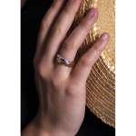 Bague d'occasion CARTIER Trinity Classique femme 3 ors 750/1000 - vue porté 1
