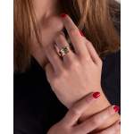 Bague d'occasion BULGARI B.Zero1 4 rangs mixte or jaune 750/1000 - vue porté 1