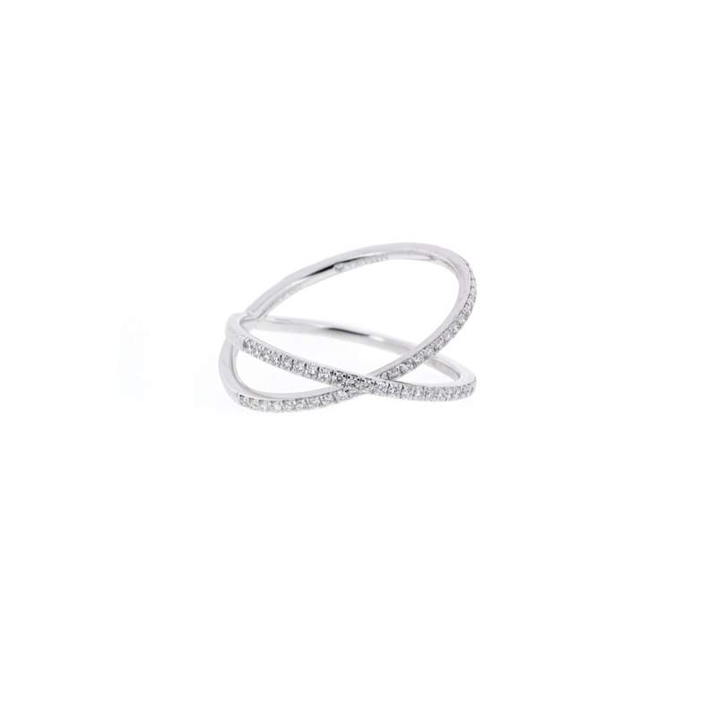 Bague d'occasion MESSIKA Gatsby femme or blanc 750/1000 - vue 1