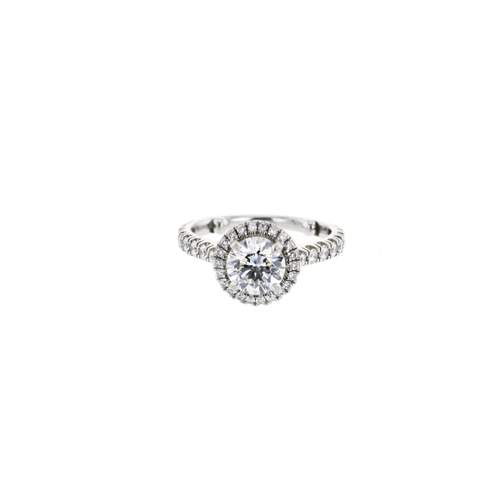 Pre-owned CARTIER Destinée Women's Ring in 950/1000 Platinum