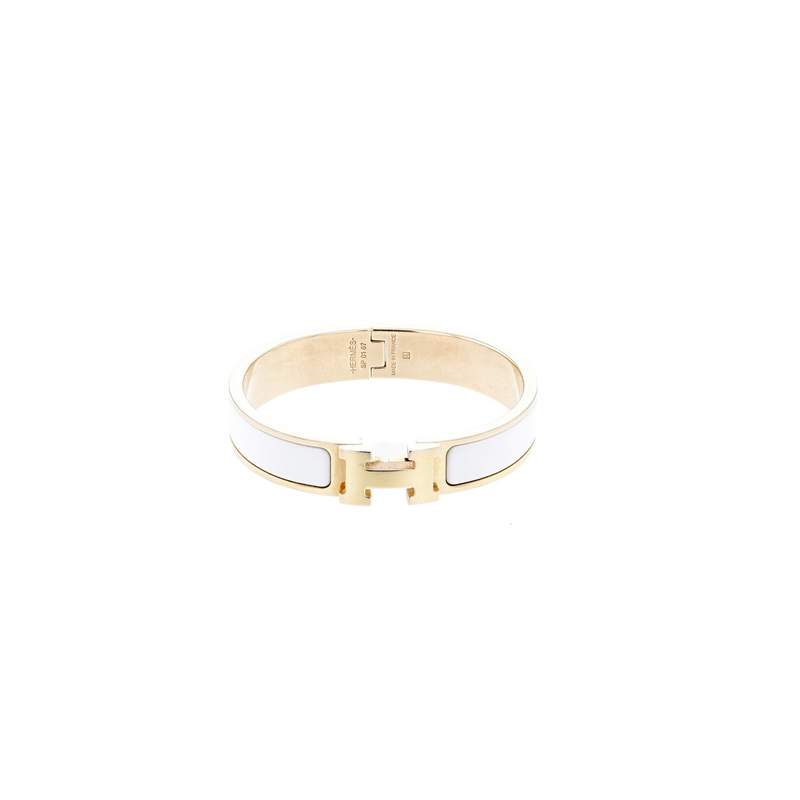 Bracelet d'occasion HERMES Clic H PM mixte plaqué or - vue 1