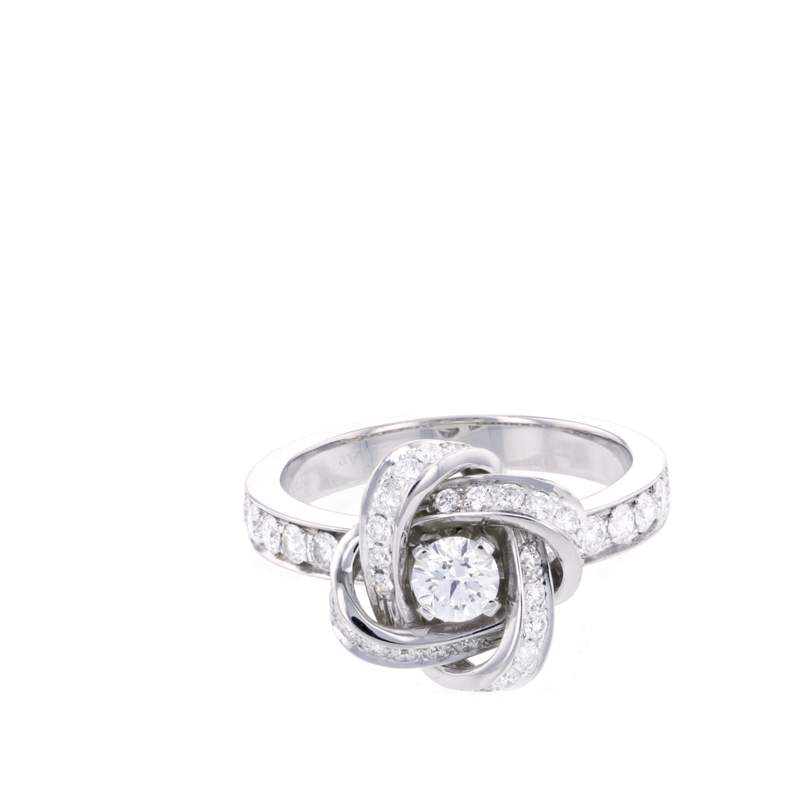 Bague d'occasion BOUCHERON Pivoine femme or blanc 750/1000 - vue 4