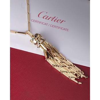 Collier d'occasion CARTIER Panthère mixte or jaune 750/1000