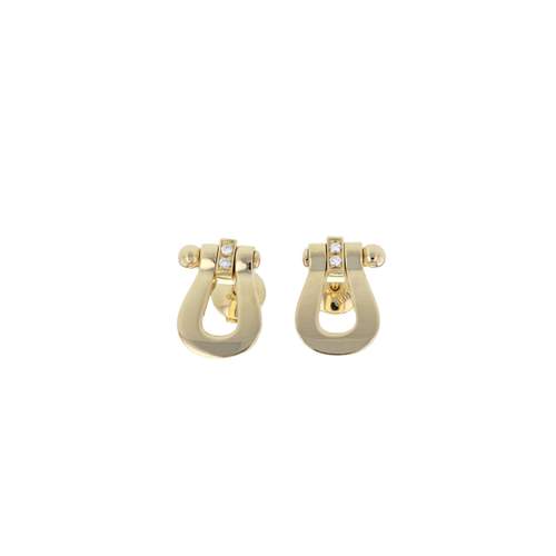 Boucles-oreilles d'occasion FRED Force 10 or jaune 750/1000
