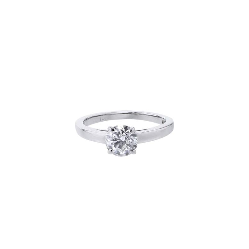 Bague d'occasion BULGARI Solitaire femme platine 950/1000 - vue 1