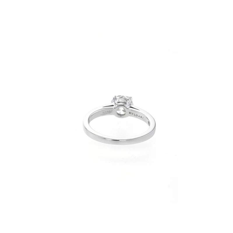 Bague d'occasion BULGARI Solitaire femme platine 950/1000 - vue 3