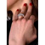Bague d'occasion HERMES Clarté GM femme argent 925/1000 - vue porté 2