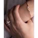 Bague d'occasion BOUCHERON Quatre White Edition femme 3 ors 750/1000 céramique - vue porté 2