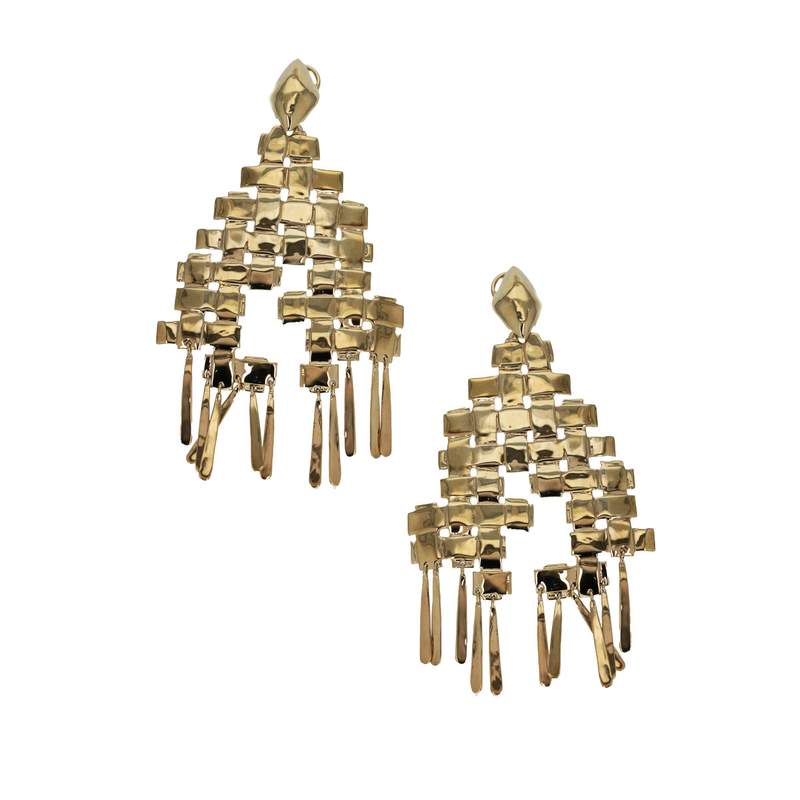 Boucles-oreilles d'occasion AURELIE BIDERMANN Marella plaqué or - vue 1