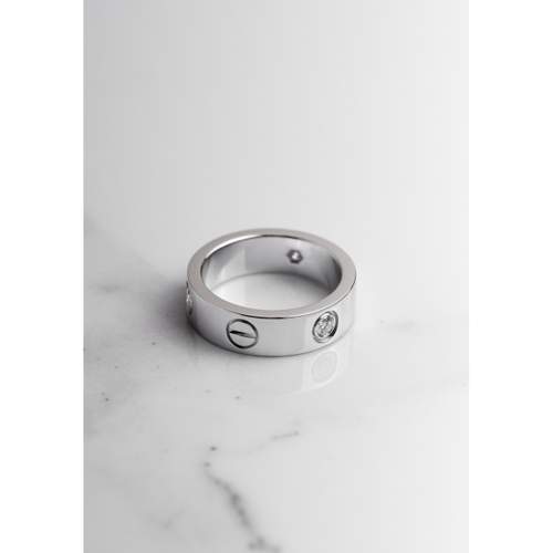 Bague d'occasion CARTIER Love 3 Diamants mixte or blanc 750/1000