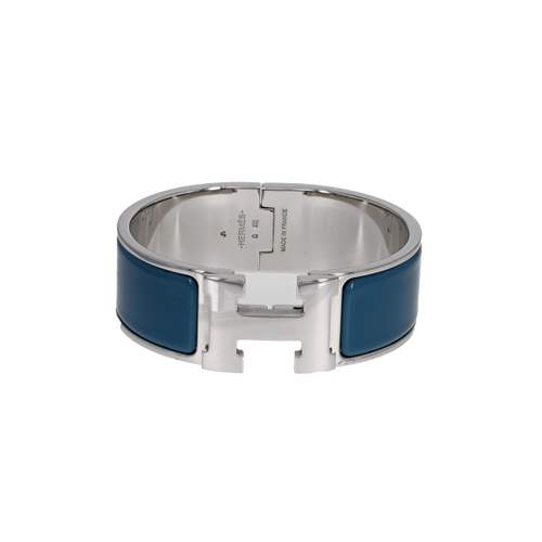 Bracelet d'occasion HERMES Clic Clac H femme acier email