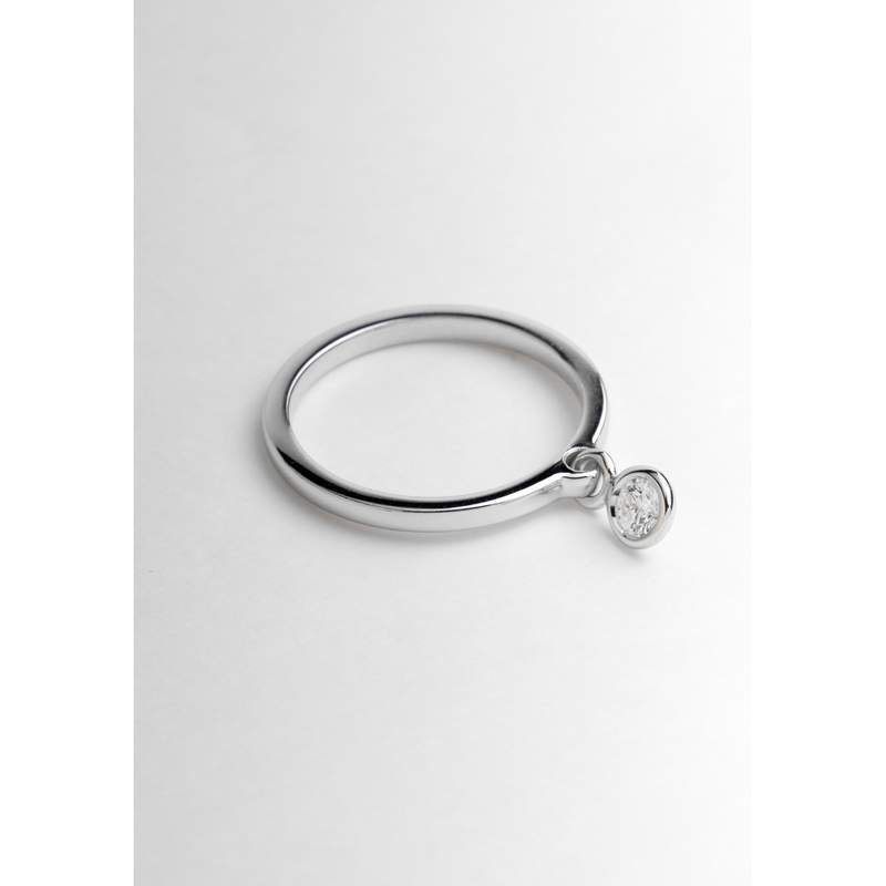 Bague d'occasion DIOR Coquine Diamants femme or blanc 750/1000 - vue D2