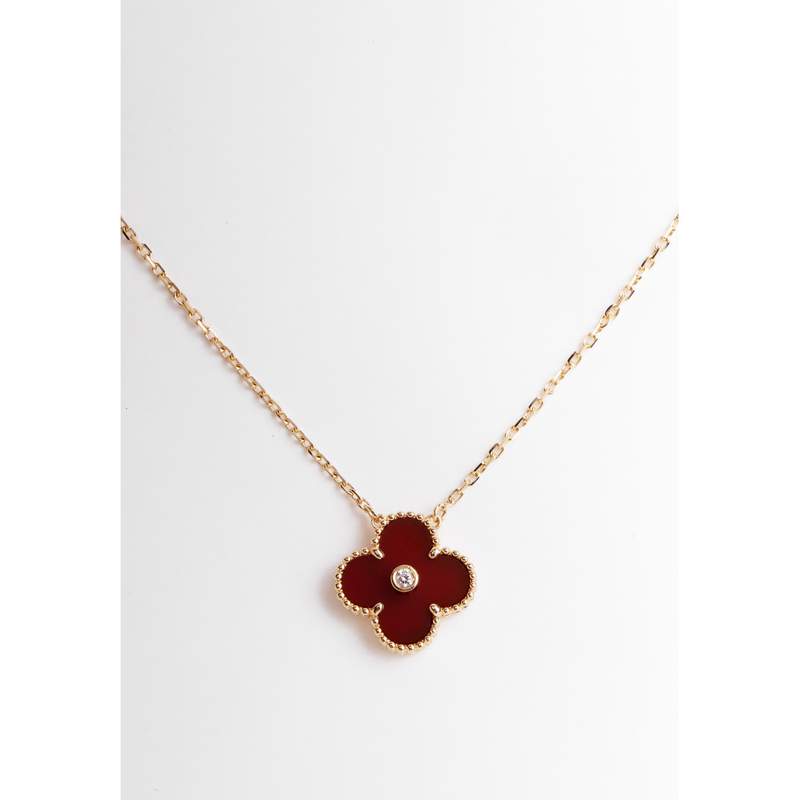 Collier d'occasion VAN CLEEF & ARPELS Vintage Alhambra femme or jaune 750/1000 - vue 1